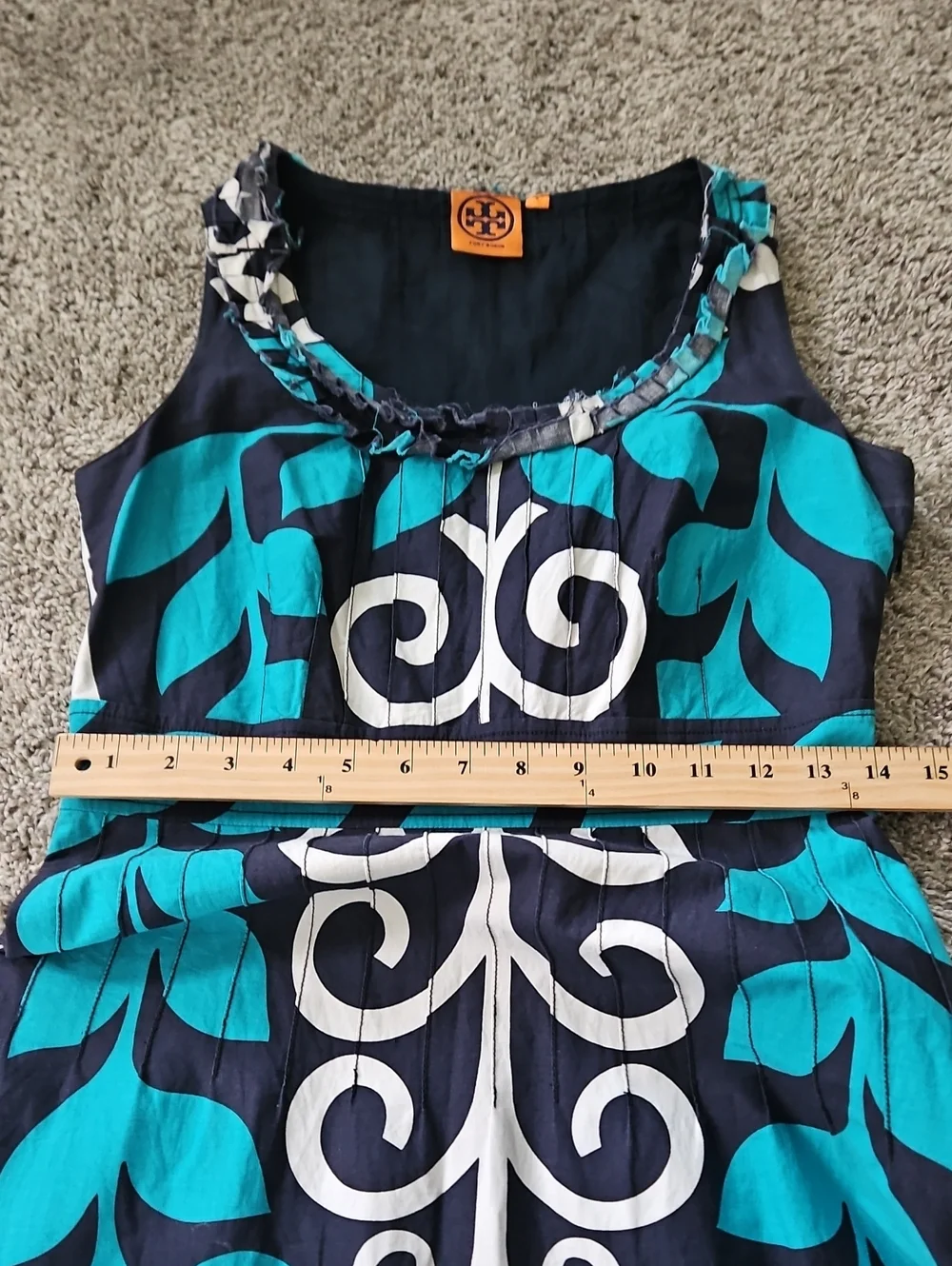 Tory Burch Blue & White Mini Summer Dress 6